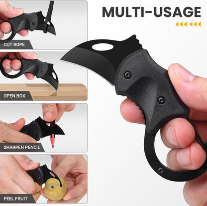 Small Pocket Knife Gift for Men | Keychain Box Cutter with 1.34Inch Blade, Mini Folding Knives EDC Gadgets, Stocking Stuffers Gift for Adults Men Him