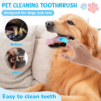 Ultimate 8-Piece Dog Grooming Kit – Essential Grooming Supplies for Dogs and Cats with Deshedding Brush, Bath Gloves, Towels & Silicone Toothbrush – Perfect for All Pet Sizes!