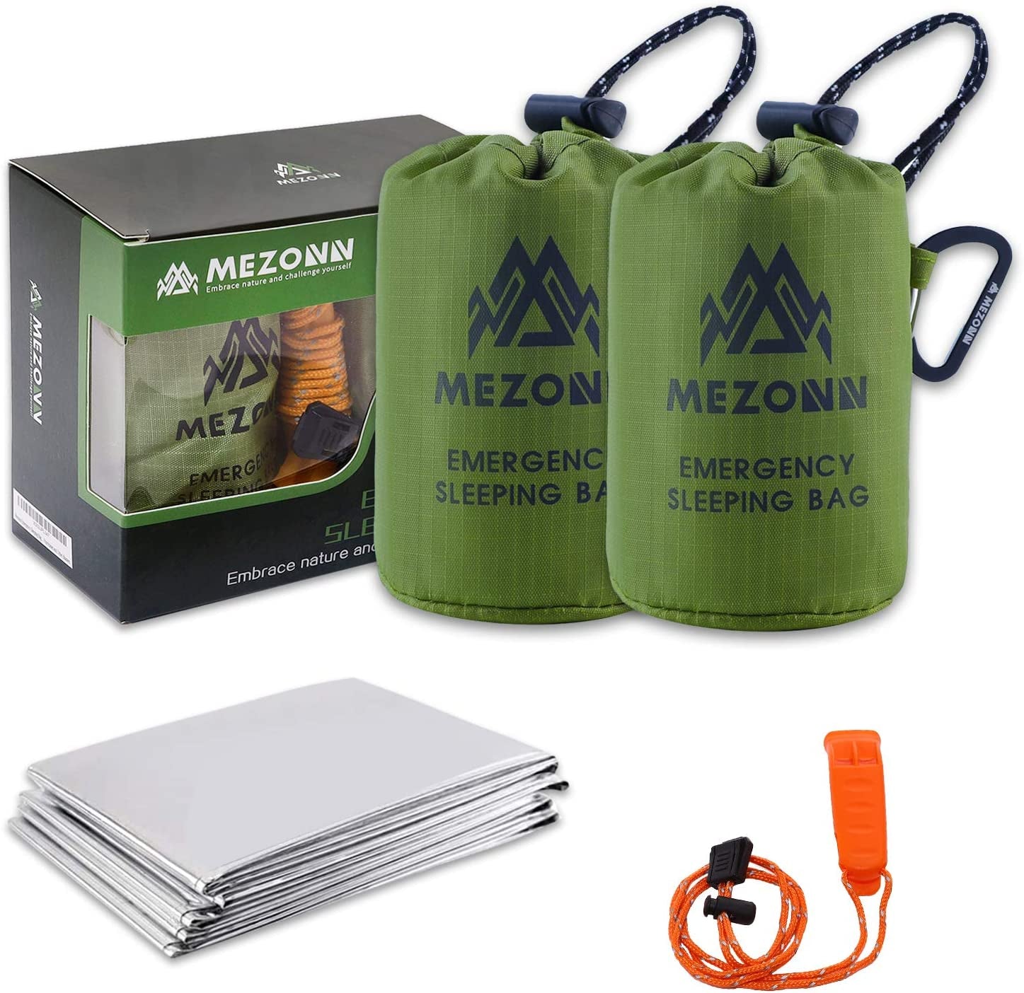 Ultimate Emergency Sleeping Bag & Survival Bivy Sack - Lightweight, Portable, and Essential Gear for Hiking, Camping, and Disaster Preparedness