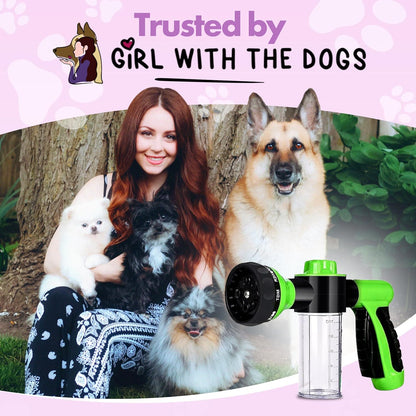 Soap & Shampoo Dispenser for Pet Wash and Garden Hose Sprayer Nozzle