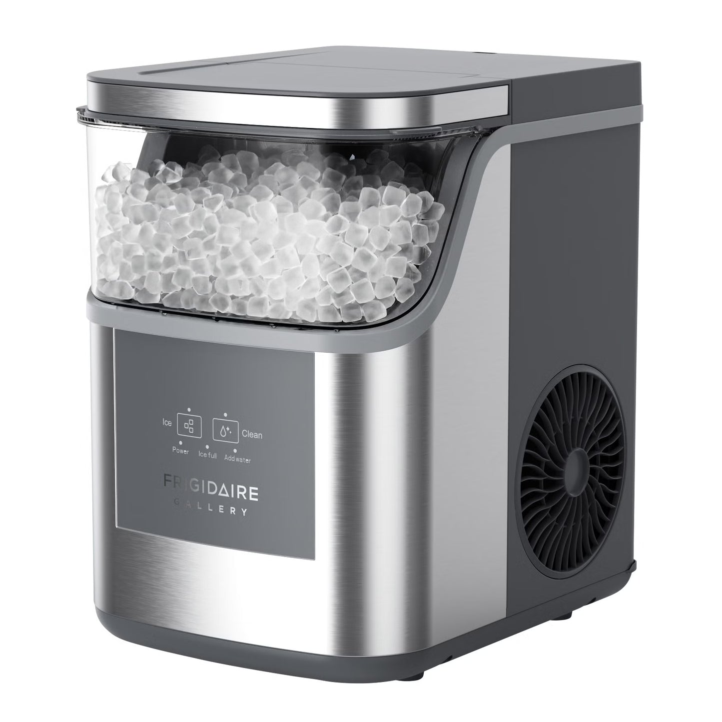 Frigidaire Gallery Crunch Countertop Nugget Ice Maker, 33 Lbs per Day, Self Cleaning, Touch Controls