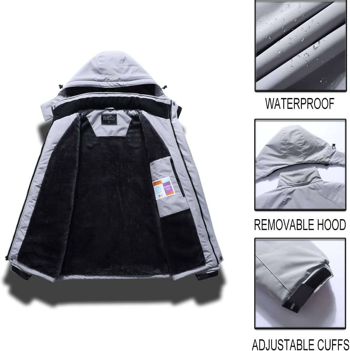 Stay Warm and Stylish This Winter with Our Men's Waterproof Ski Jacket - Perfect for Snowboarding and Outdoor Adventures