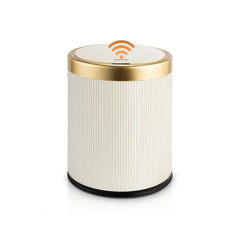 Pukomc Smart Induction Waterproof Trash Can for Bathroom, Bedroom, Office Nordic Style, Household Items Saving Space Motion Sensor Multifunctional Home Goods Environmentally Friendly Automatic Summerwins,Dorm Essentials,Home Essentials Homeessentials