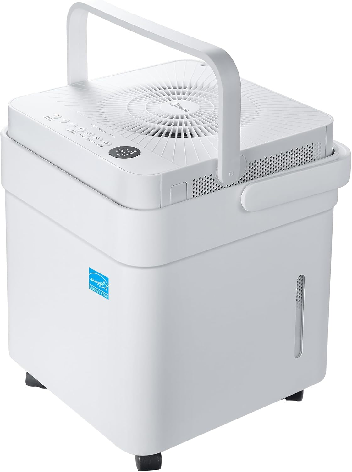 Midea Cube 35 Pint Dehumidifier for Basement and Rooms at Home for up to 3,500 Sq. Ft., Smart Control, Compatible with Alexa (White), Drain Hose Included