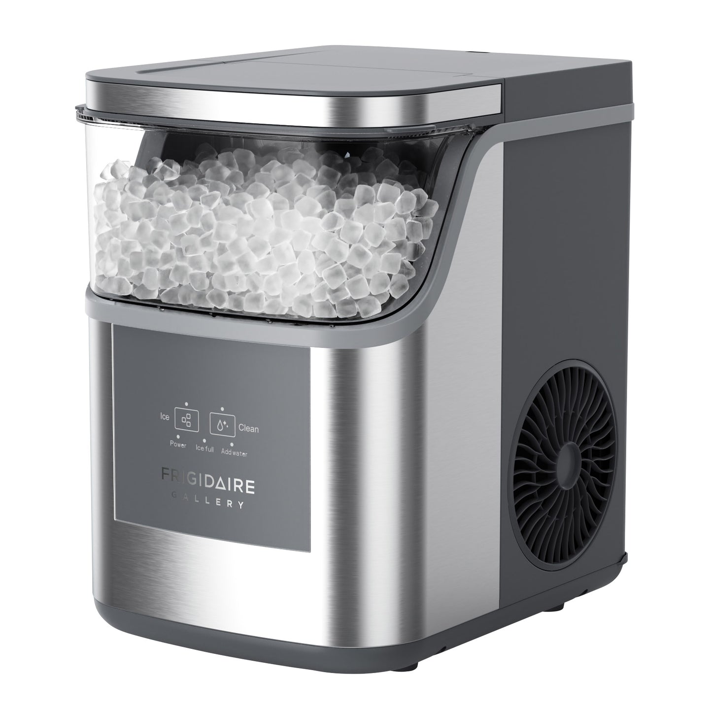 Frigidaire Gallery Crunch Countertop Nugget Ice Maker, 33 Lbs per Day, Self Cleaning, Touch Controls