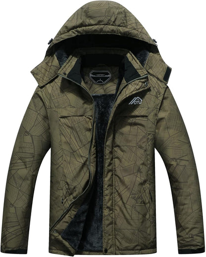 Stay Warm and Stylish with Our Men's Waterproof Ski Jacket - Perfect for Snowboarding and Winter Adventures!