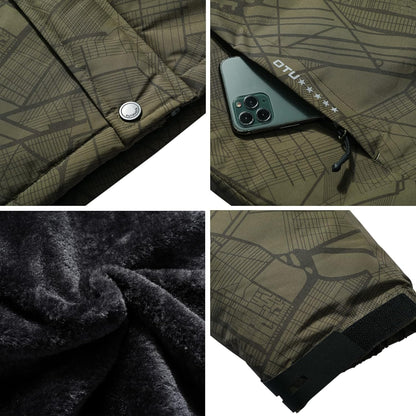 Stay Warm and Stylish with Our Men's Waterproof Ski Jacket - Perfect for Snowboarding and Winter Adventures!