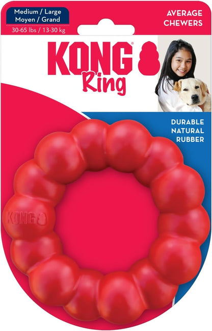Ring - Natural Rubber Ring Toy for Healthy Chewing Habits - Chew Toy Supports Dog Dental Health - Dog Toy Supports Instincts during Playtime - for Medium/Large Dogs