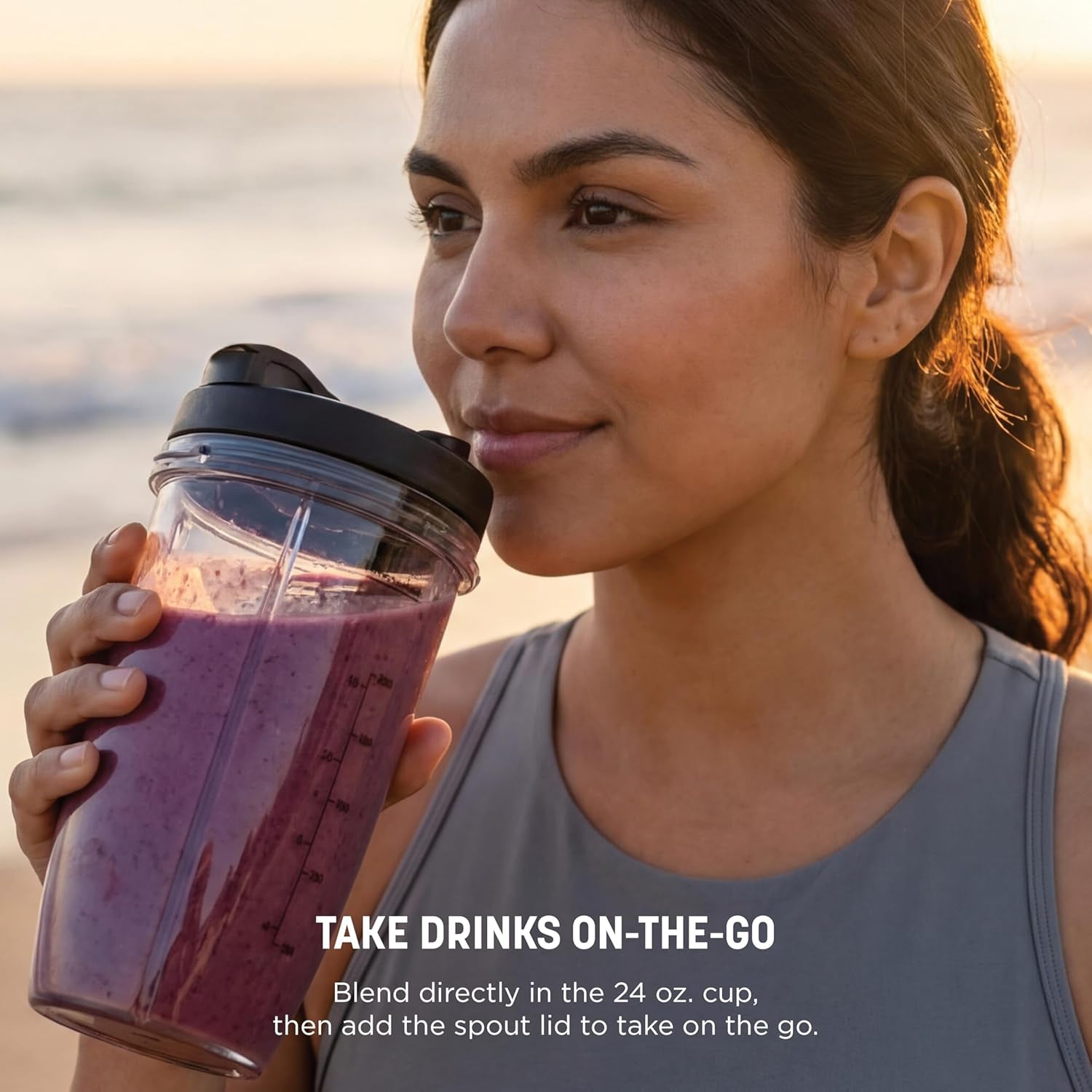 Ninja Nutri-Blender Pro with Auto Iq, 1100PW, (2) 24Oz Cups, BN401 | 1100-Peak-Watt Motor + 2 Auto-Iq Programs for Smoothies, Salsa & Dips. (2) 24-Oz To-Go Cups. Dishwasher Safe.