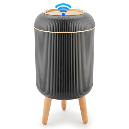 Pukomc Smart Induction Waterproof Trash Can for Bathroom, Bedroom, Office Nordic Style, Household Items Saving Space Motion Sensor Multifunctional Home Goods Environmentally Friendly Automatic Summerwins,Dorm Essentials,Home Essentials Homeessentials