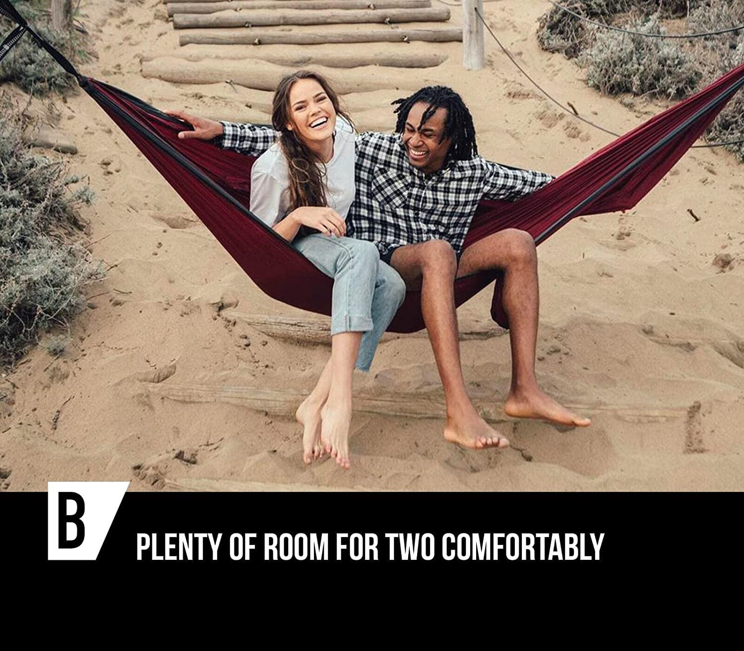 Ultimate Comfort Double Hammock - Strong, Lightweight, and Perfect for Two Adventurers