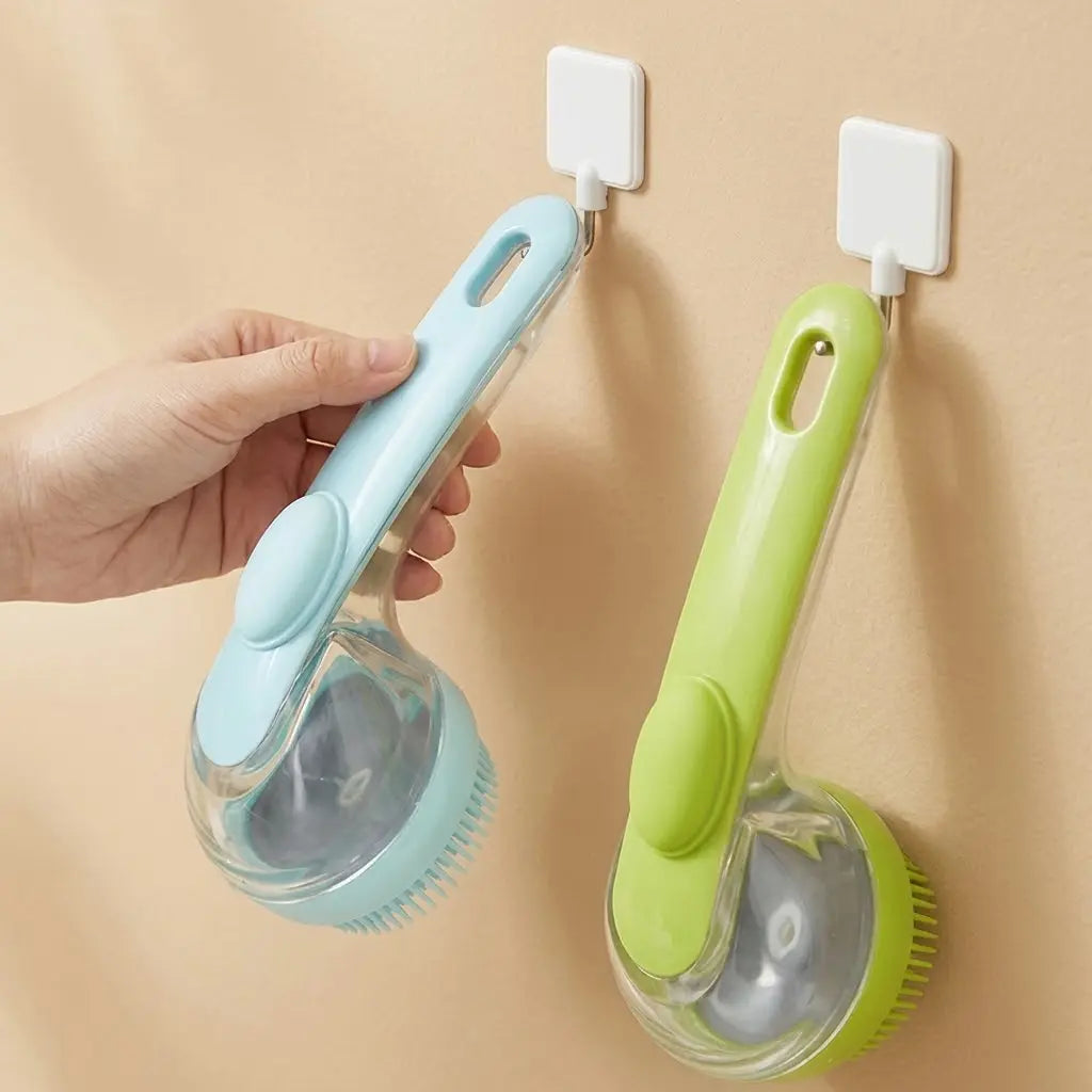 2026 New 2-In-1 Pet Bath & Grooming Deshedding Animal Hair Brush with Built-In Soap Dispenser, 8In×3In×4In, Gentle Massage Tool for Dogs & Cats, Enhances Hair Care, Improves Bathing Experience, Boosts Blood Circulation, Animal Hair Brushes