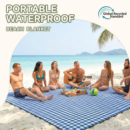 Waterproof Picnic Blanket Beach Outdoor Mat Rug Registry Wedding Search by Name Must Have Items Newly Wed Married Couple Gifts Bridal Husband Wife Men Women Mr Mrs 1 Anniversary Present