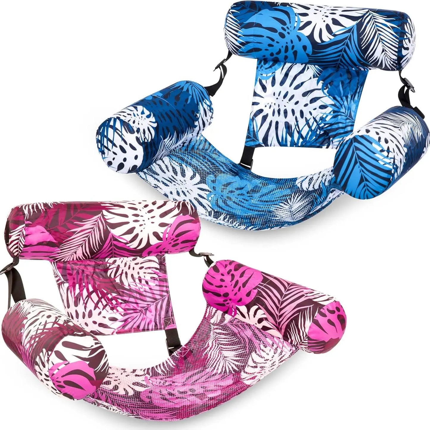 SLOOSH Inflatable Pool Floats Adult, 2 Packs / 1 Pack Floating Lounge Chairs , Blow up Pool Noodles for Adult Heavy Duty, Floating Chair for Party Summer Water Beach Lake Fun Dealsforyoudays