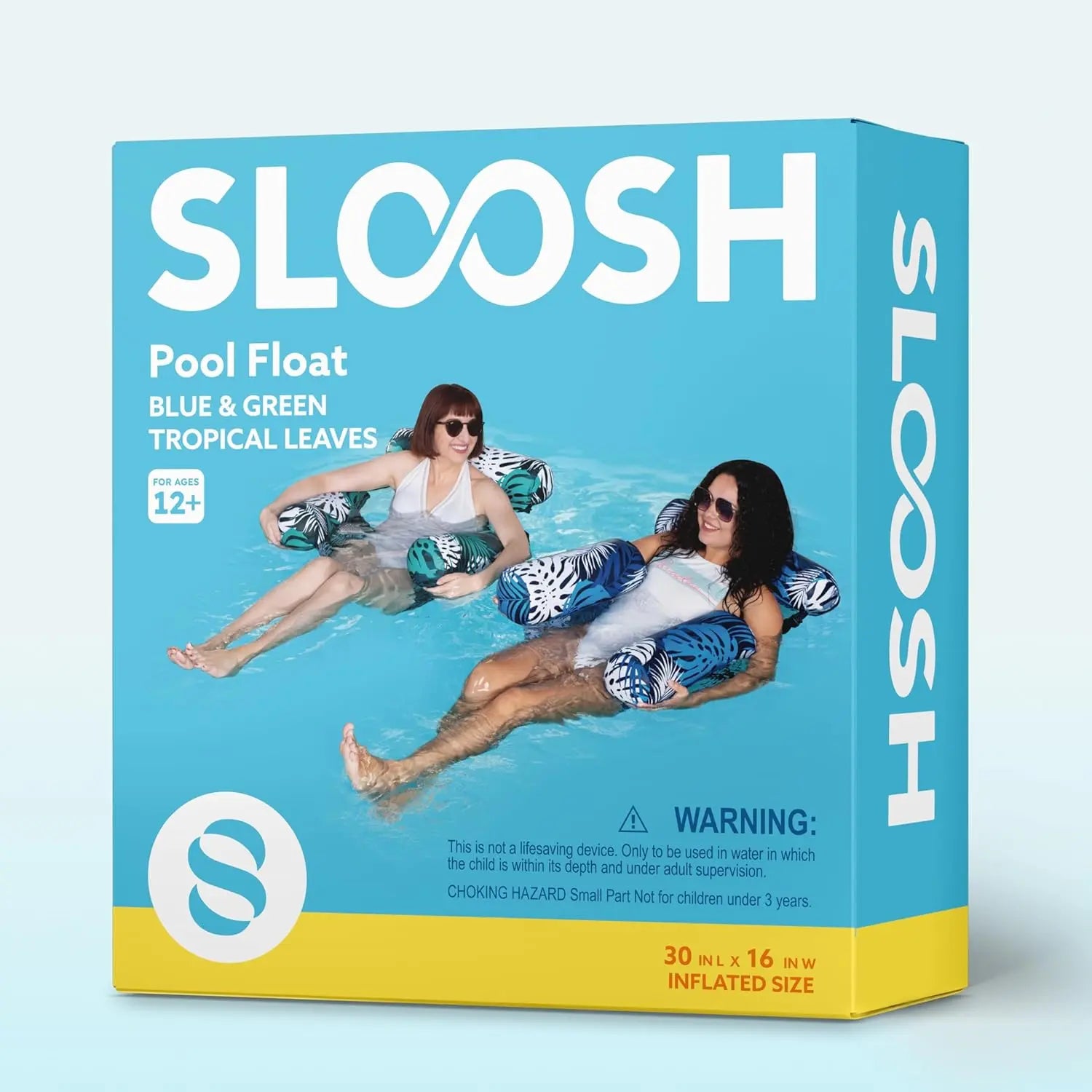 SLOOSH Inflatable Pool Floats Adult, 2 Packs / 1 Pack Floating Lounge Chairs , Blow up Pool Noodles for Adult Heavy Duty, Floating Chair for Party Summer Water Beach Lake Fun Dealsforyoudays
