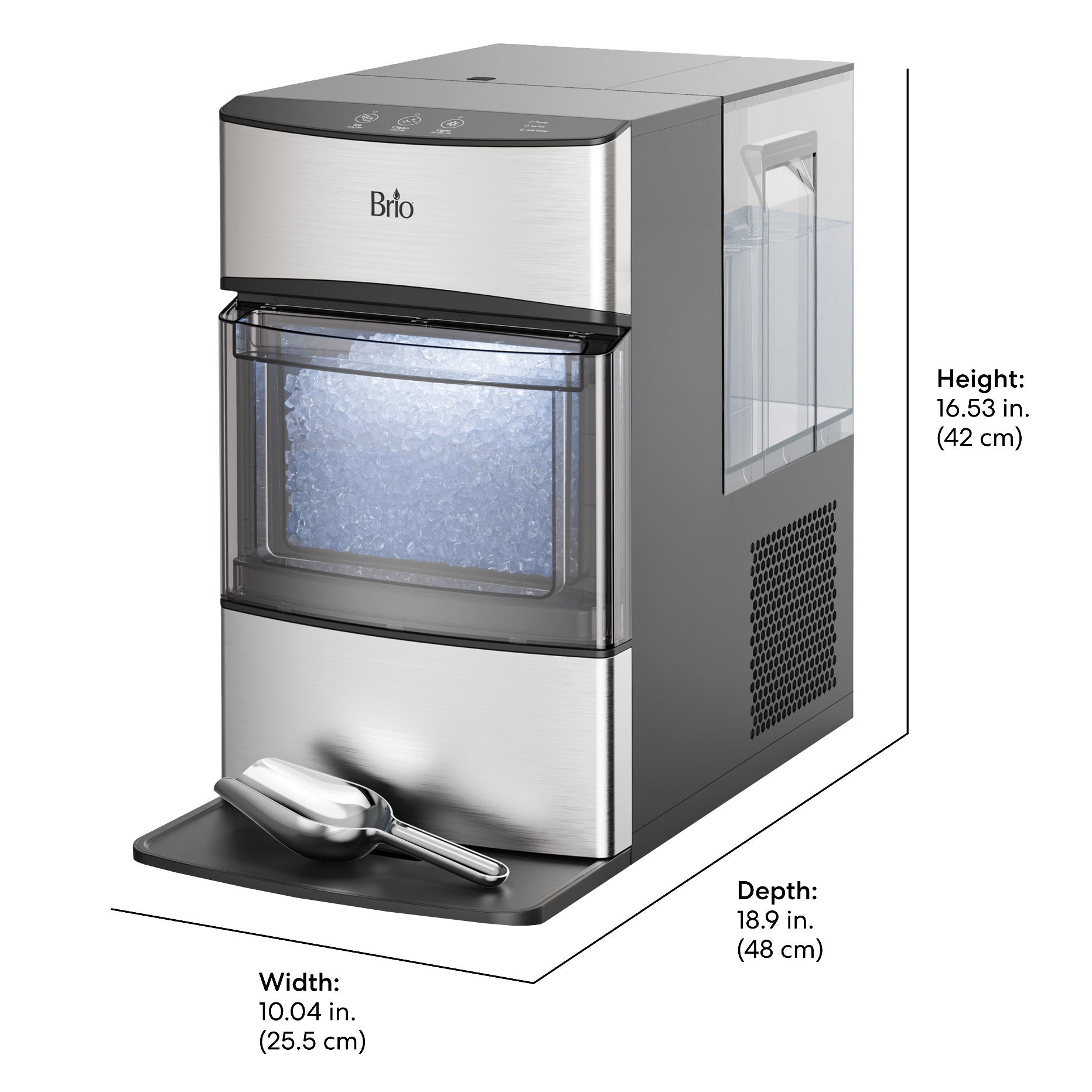 Brio 740I Nugget Ice Maker, 44Lbs