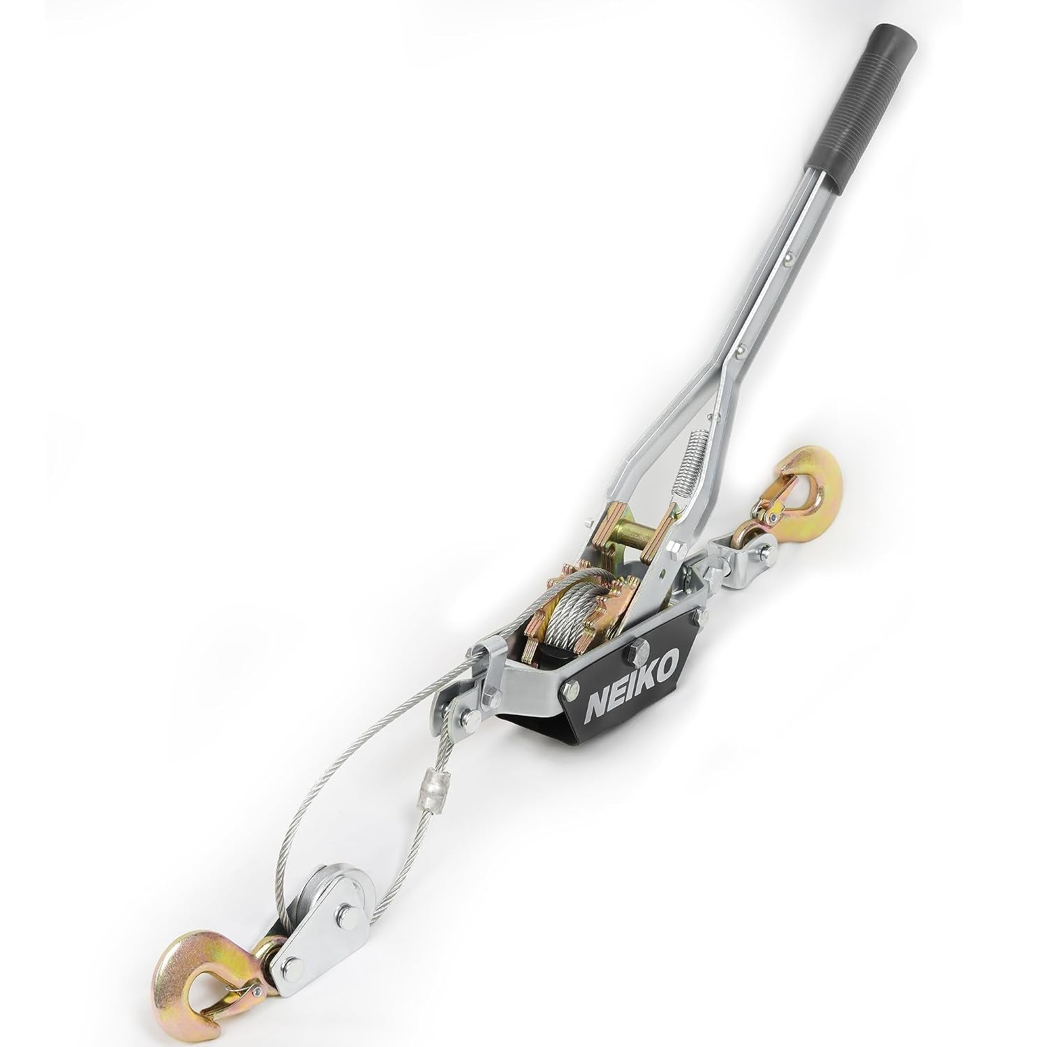 Heavy-Duty 5-Ton Come Along Winch - 10,000 lbs Pulling Power with Dual Gears and 3 Hooks for Ultimate Versatility in Recovery and Lifting
