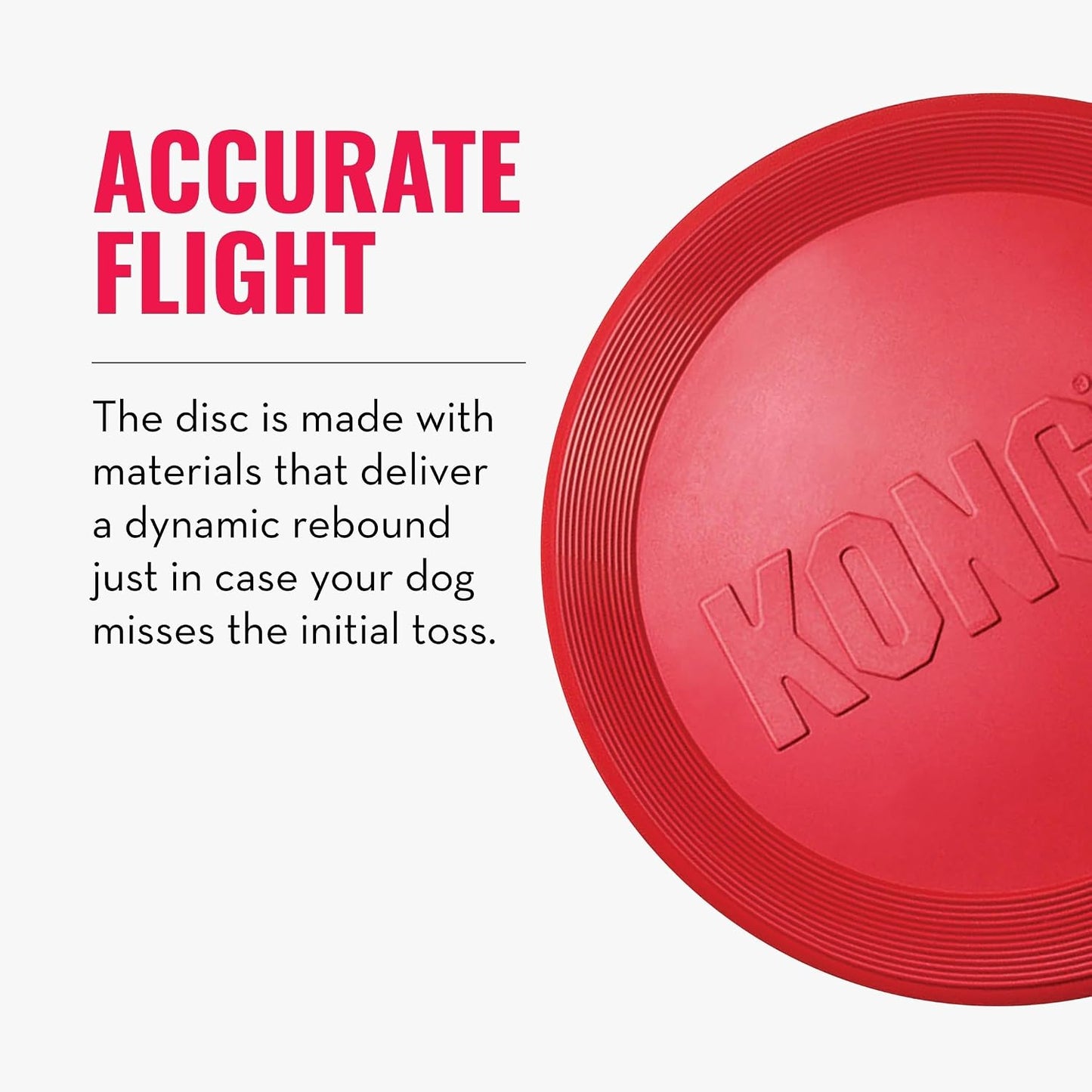 KONG Flyer - Ultimate Durable Dog Fetch Toy for Small Dogs - Natural Rubber Flying Disc (2-Pack) for Active Outdoor Playtime
