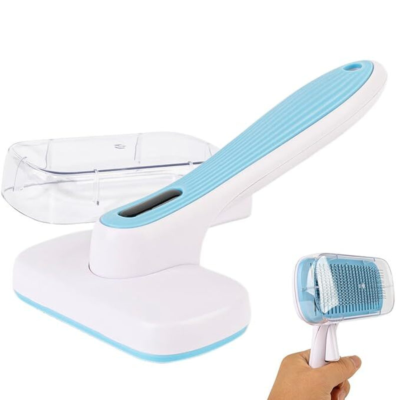 Dog Brush-Self Cleaning Dog and Cat Hair Brush, Deshedding Comb Long and Short