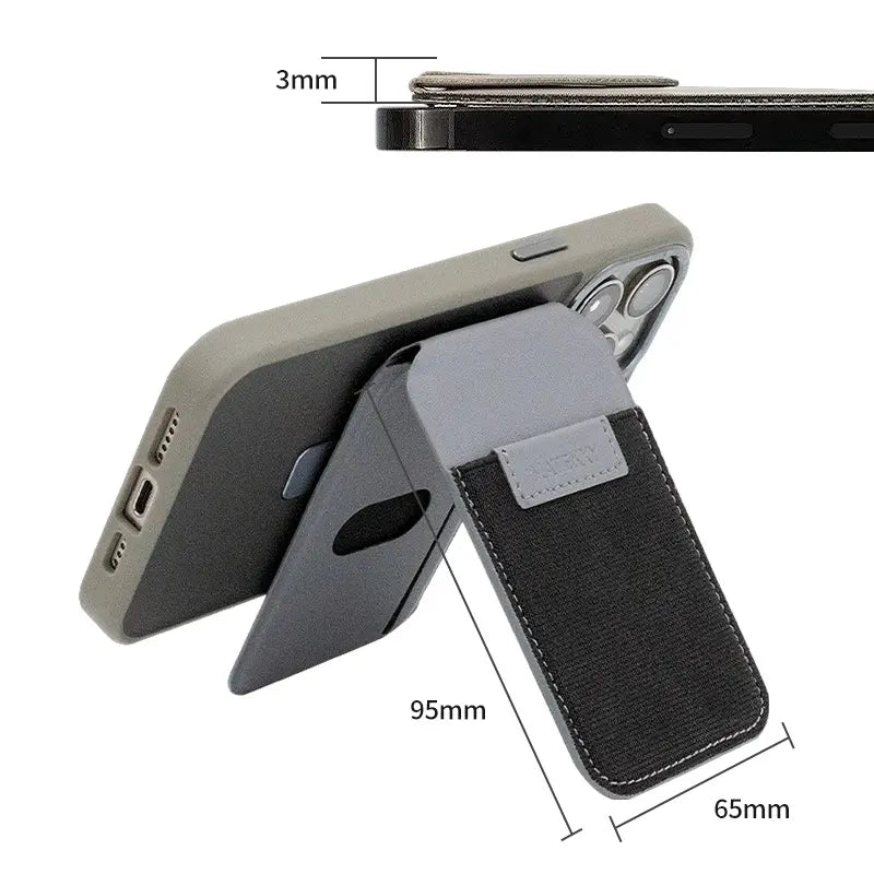 Magnetic Card Wallet Holder with Magsafe and Stander for Iphone 16 Pro Max/16 Plus/16 Pro/16,For Iphone 15 Pro Max/15 Pro/15 Plus/15