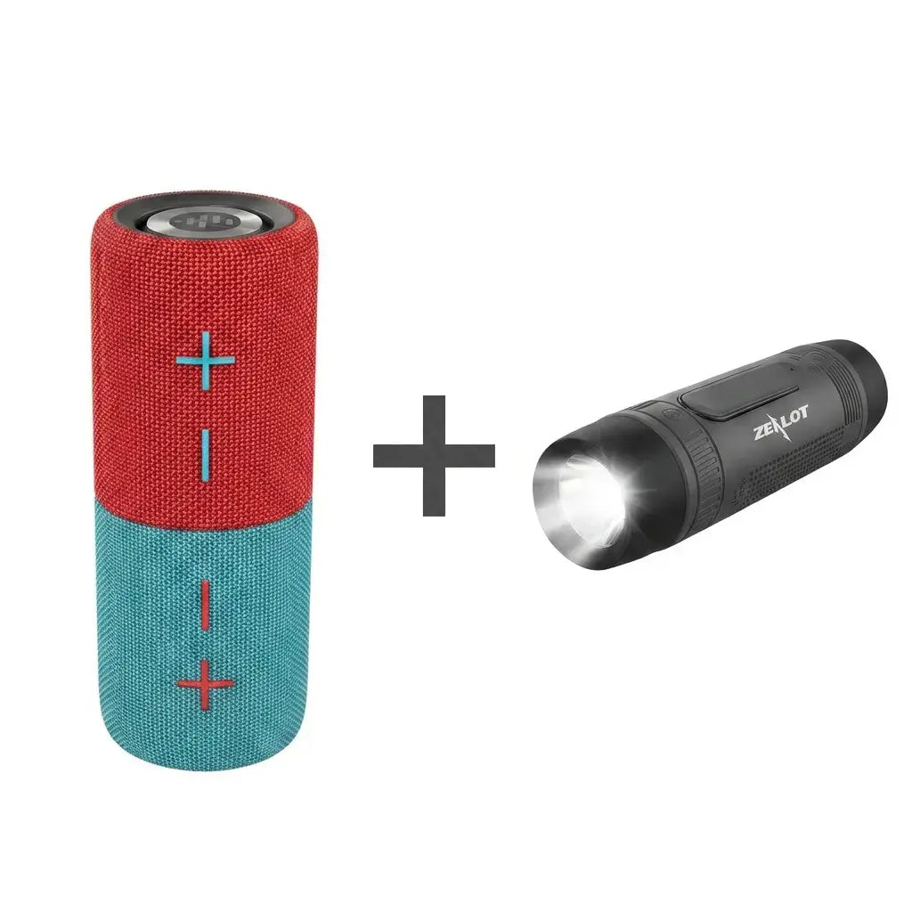 TWINS Portable Bluetooth Speaker with Magnetic 2-In-1 Design IPX4 Water Resistant 10H Playtime TWS Pairing BT5.3 FM Radio for Home Party Outdoor Beach Audio Stereo 20W Subwoofer Dophin Audio