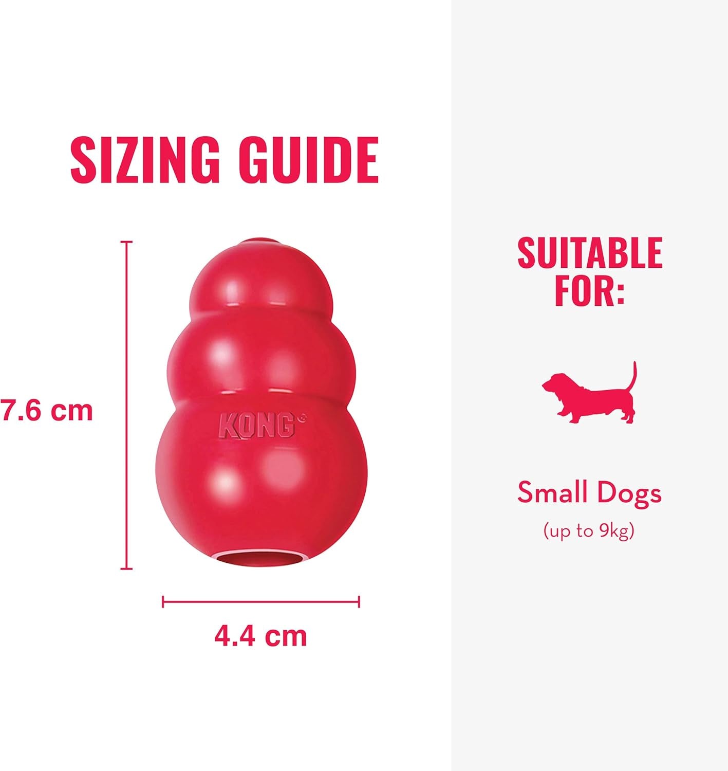 Classic Stuffable Dog Toy - Fetch & Chew Toy for Dogs - Treat-Filling Capabilities & Erratic Bounce for Extended Play Time - Durable Natural Rubber Material - for Small Dogs (Pack of 2)