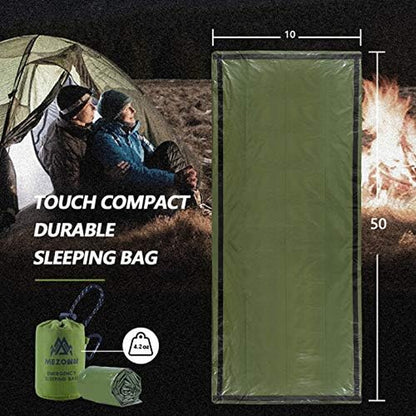 Ultimate Emergency Sleeping Bag & Survival Bivy Sack - Lightweight, Portable, and Essential Gear for Hiking, Camping, and Disaster Preparedness