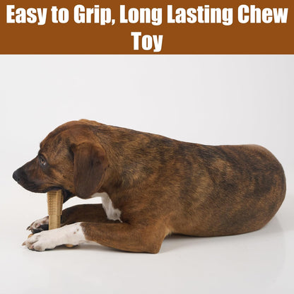 Bam-Bones Plus T-Bone Chew Toy for Dogs - Durable Bamboo & Nylon, Chicken Flavor, Perfect for Medium Chewers 30-60 lbs