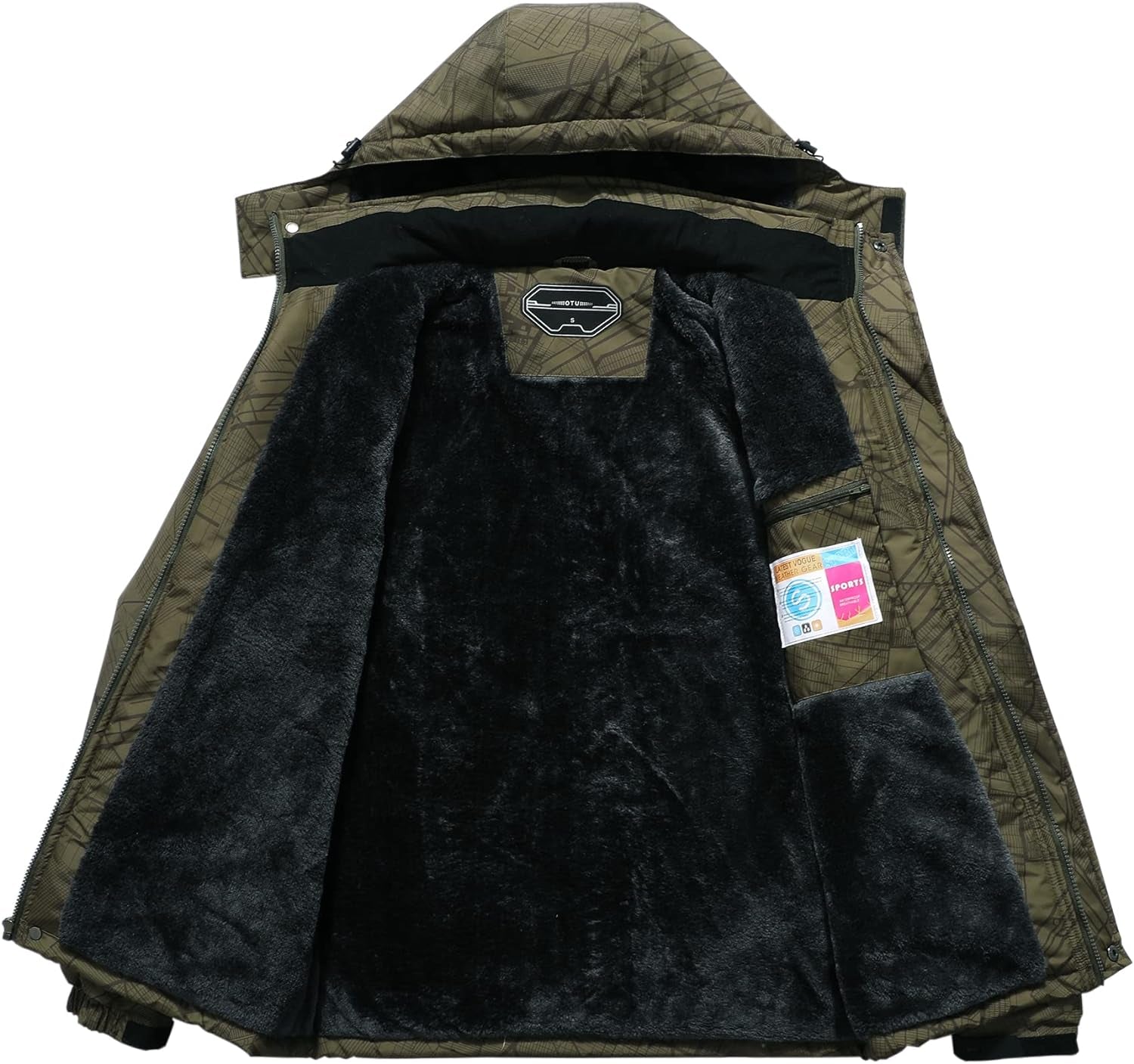 Stay Warm and Stylish with Our Men's Waterproof Ski Jacket - Perfect for Snowboarding and Winter Adventures!
