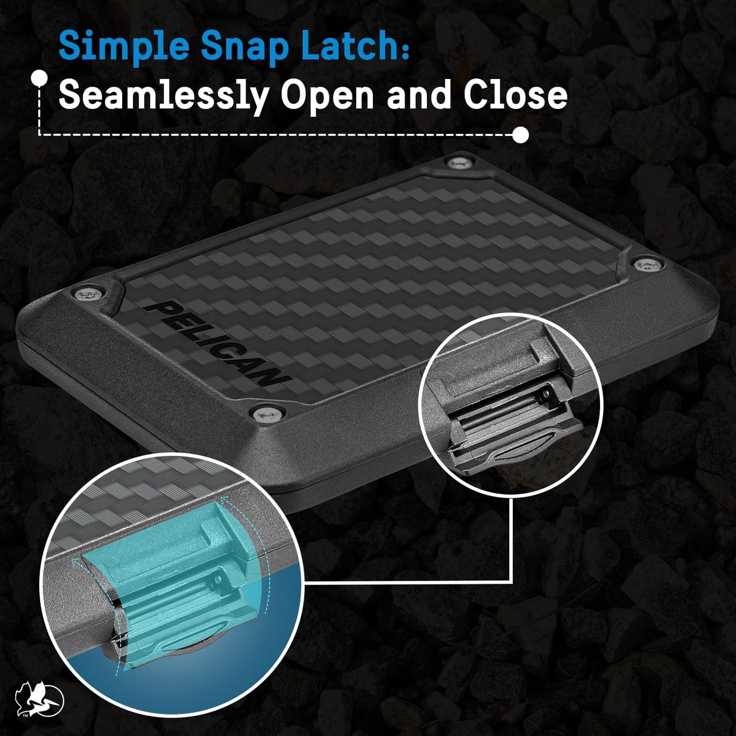 Pelican Magsafe Wallet with RFID Blocking for Cards and Cash - Black | Military STD Snap-On Magnetic Phone Wallet/Card Holder - Detachable Magsafe Wallet for Iphone 17 Pro Max/16/15/14/13/Pixel 10