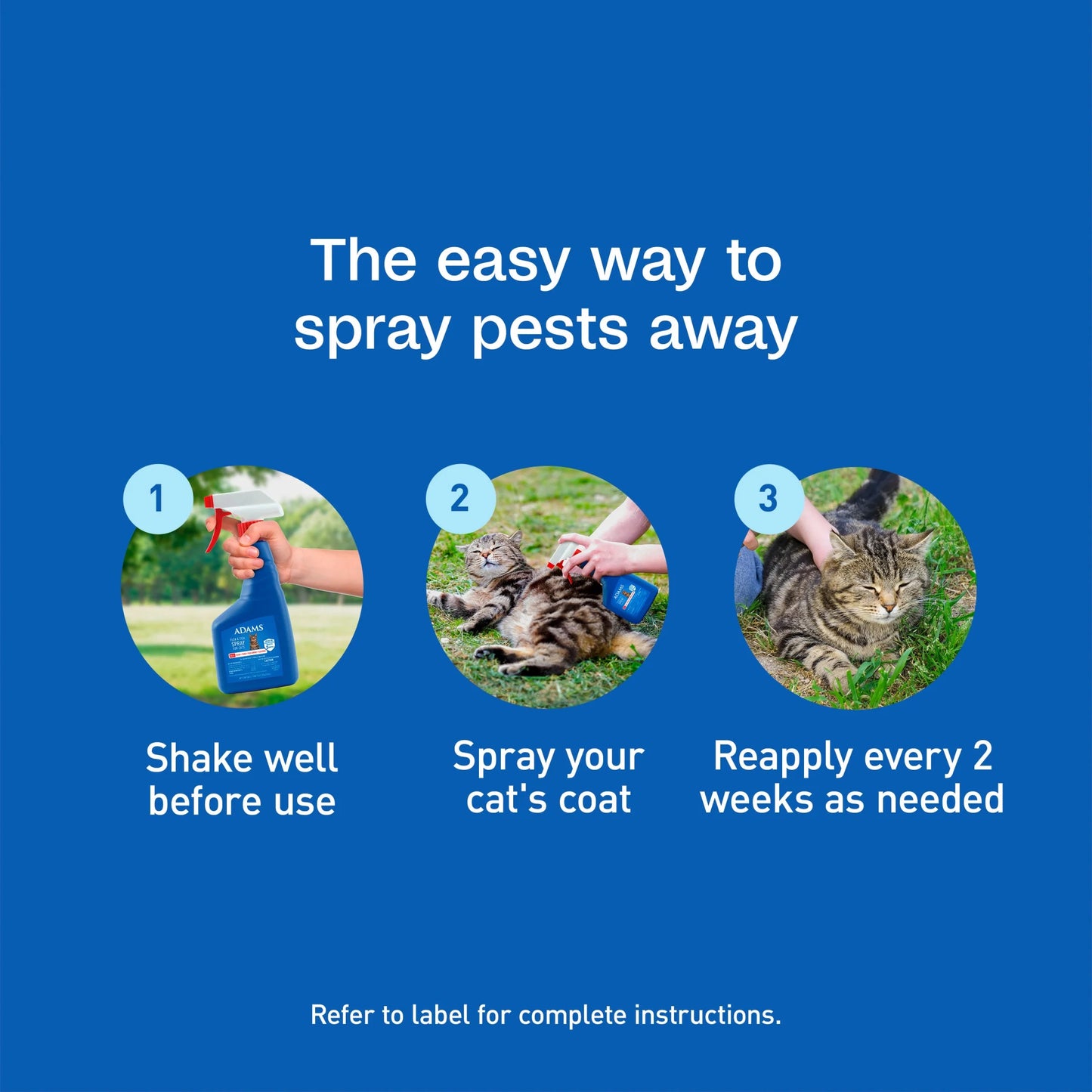 (2 Pack)  Flea & Tick Spray for Cats, Kills Fleas and Ticks, Prevents Flea Infestations for up to 2 Months, Flea Treatment for Cats & Kittens, 16 Fl Oz