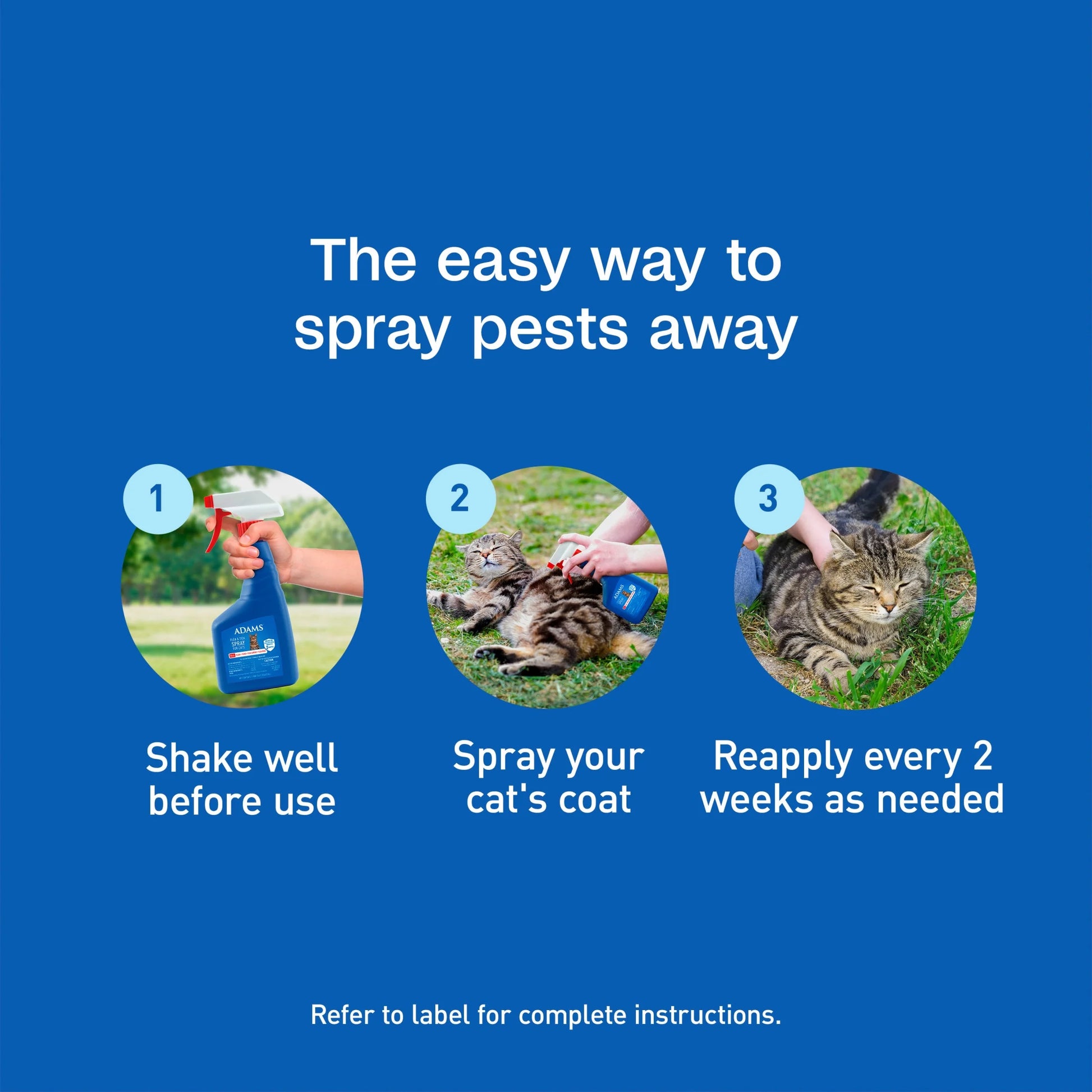 (2 Pack)  Flea & Tick Spray for Cats, Kills Fleas and Ticks, Prevents Flea Infestations for up to 2 Months, Flea Treatment for Cats & Kittens, 16 Fl Oz