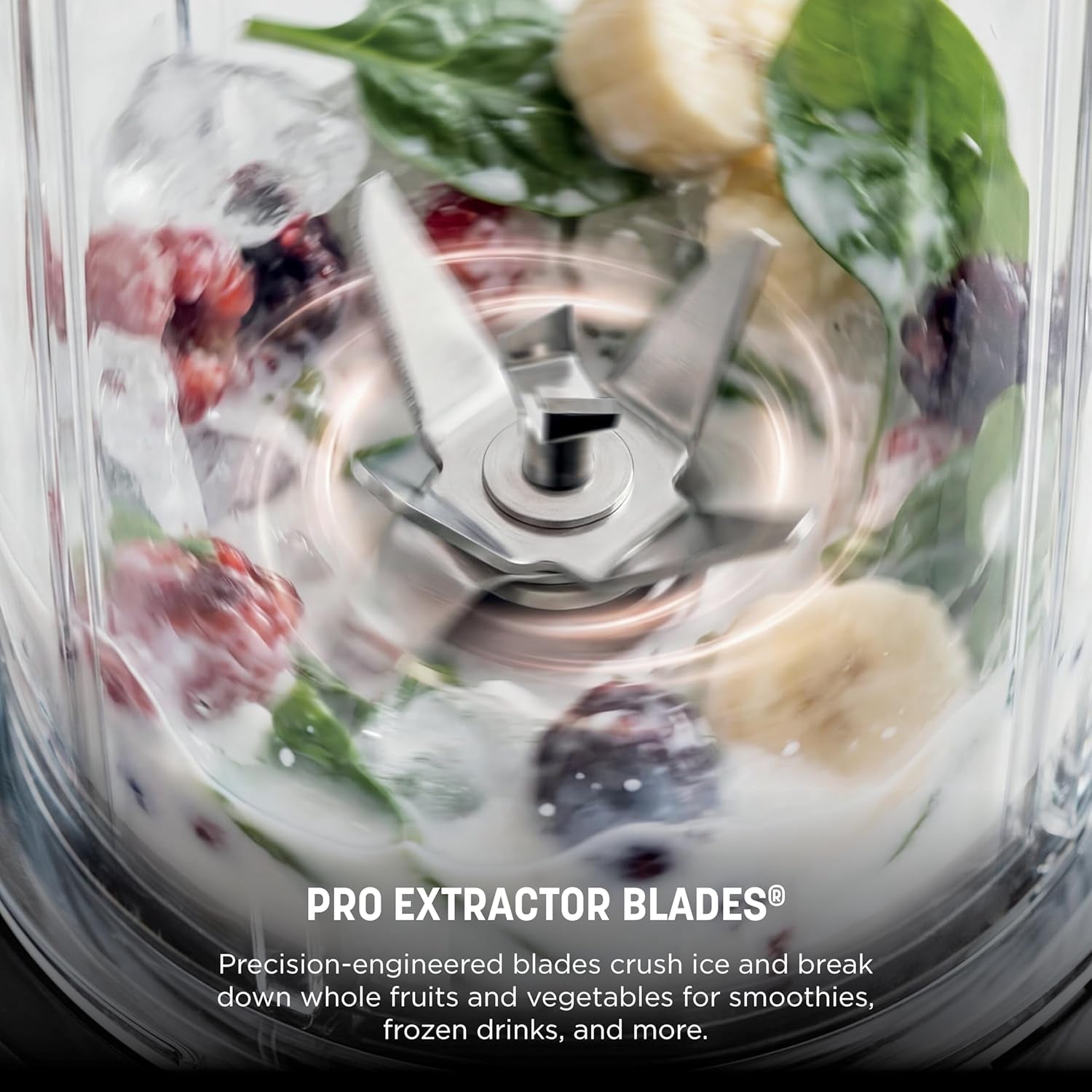 Ninja Nutri-Blender Pro with Auto Iq, 1100PW, (2) 24Oz Cups, BN401 | 1100-Peak-Watt Motor + 2 Auto-Iq Programs for Smoothies, Salsa & Dips. (2) 24-Oz To-Go Cups. Dishwasher Safe.