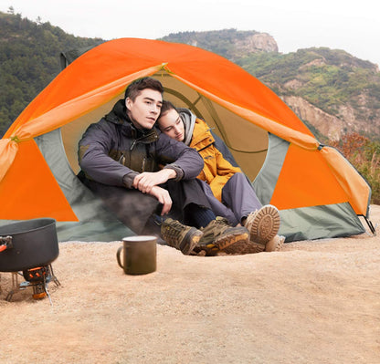 Lightweight 2/4 Person Waterproof Camping Tent - Easy Setup, Windproof, and Spacious for Outdoor Adventures