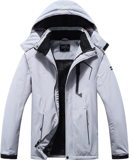 Stay Warm and Stylish This Winter with Our Men's Waterproof Ski Jacket - Perfect for Snowboarding and Outdoor Adventures