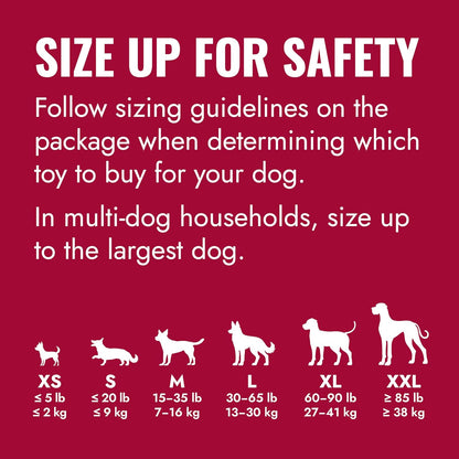 Classic Stuffable Dog Toy - Fetch & Chew Toy for Dogs - Treat-Filling Capabilities & Erratic Bounce for Extended Play Time - Durable Natural Rubber Material - for Medium Dogs