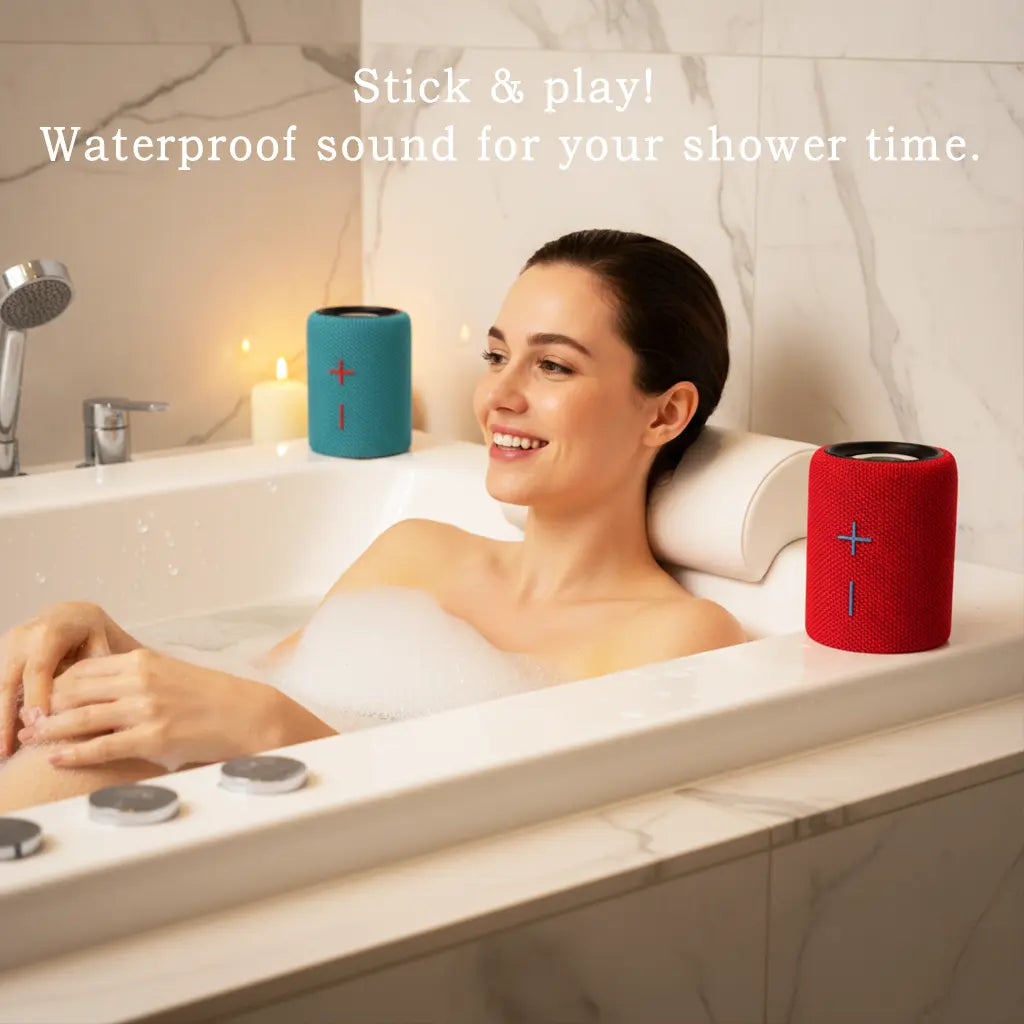 TWINS Portable Bluetooth Speaker with Magnetic 2-In-1 Design IPX4 Water Resistant 10H Playtime TWS Pairing BT5.3 FM Radio for Home Party Outdoor Beach Audio Stereo 20W Subwoofer Dophin Audio