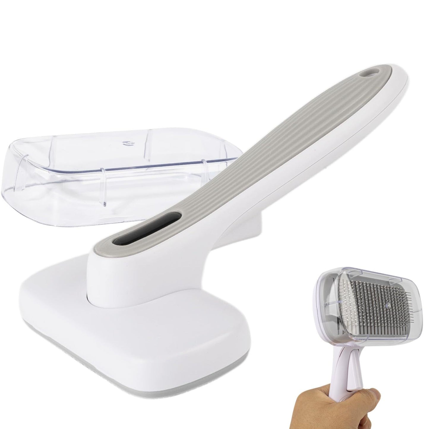 Dog Brush-Self Cleaning Dog and Cat Hair Brush, Deshedding Comb Long and Short