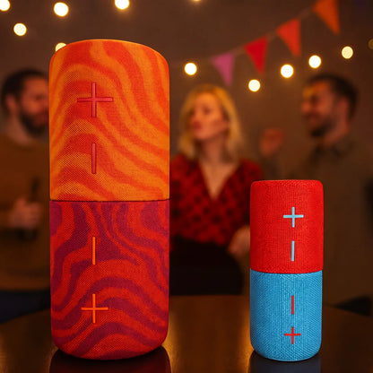 TWINS Portable Bluetooth Speaker with Magnetic 2-In-1 Design IPX4 Water Resistant 10H Playtime TWS Pairing BT5.3 FM Radio for Home Party Outdoor Beach Audio Stereo 20W Subwoofer Dophin Audio