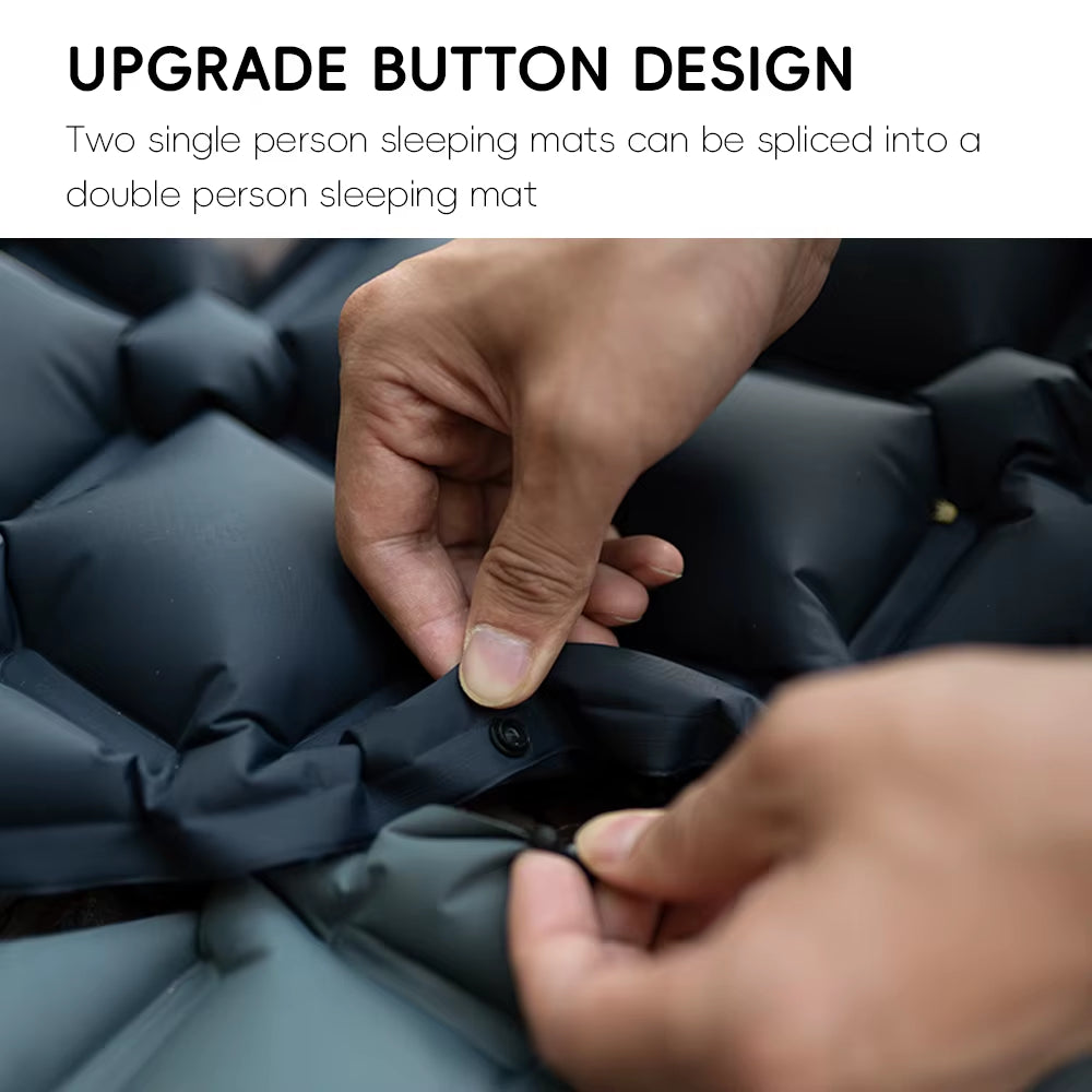 Ultimate Inflatable Camping Mat with Built-in Pillow - Perfect for Outdoor Adventures and Travel