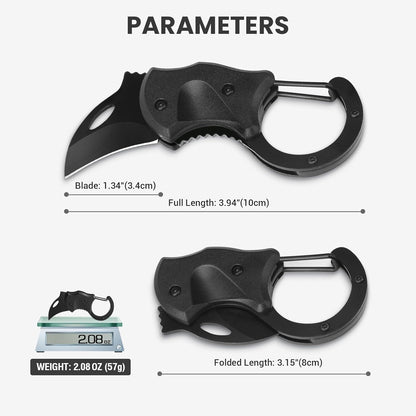 Small Pocket Knife Gift for Men | Keychain Box Cutter with 1.34Inch Blade, Mini Folding Knives EDC Gadgets, Stocking Stuffers Gift for Adults Men Him
