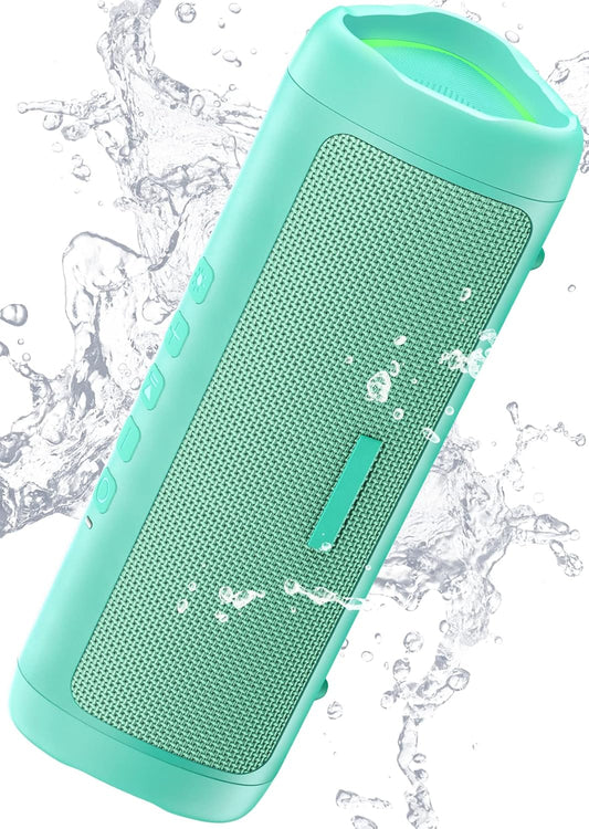 Bluetooth Speaker, 20W HD Sound, Portable Wireless, IPX5 Waterproof, up to 24H Playtime, TWS Pairing, for Home/Party/Outdoor/Camping/Beach Essentials, Electronic Gadgets, Birthday Gift (Teal)