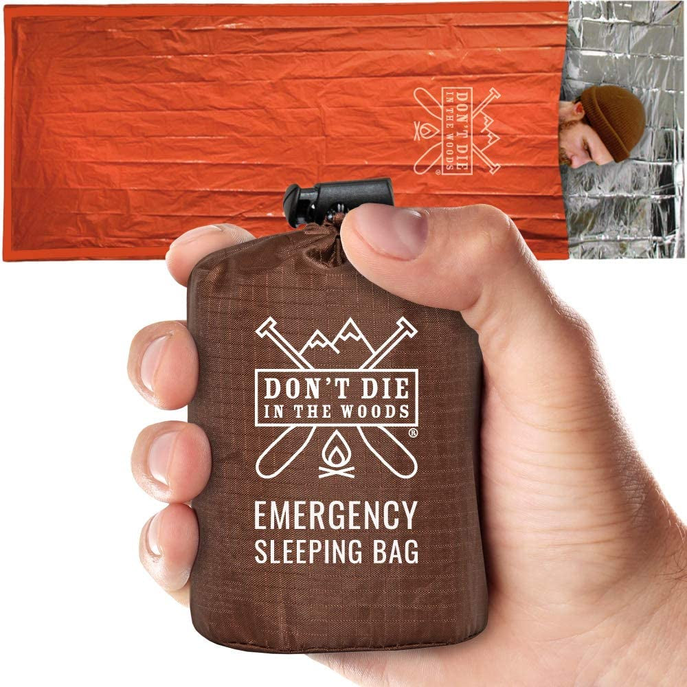 Stay Warm and Safe with Our Ultimate Emergency Sleeping Bag - Extra Thick Thermal Mylar with Hood for All-Season Camping and Hiking