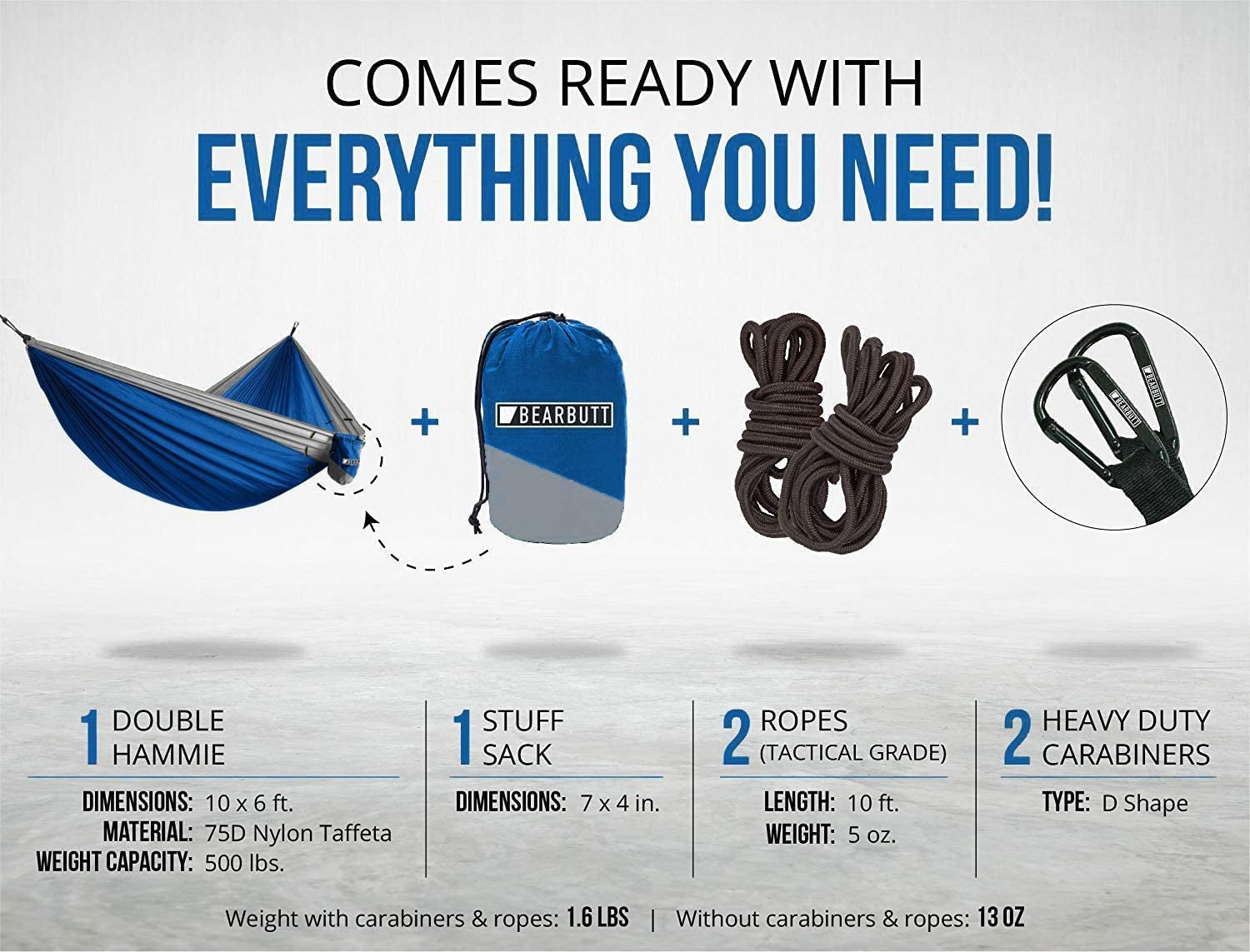 Ultimate Comfort Double Hammock - Strong, Lightweight, and Perfect for Two Adventurers