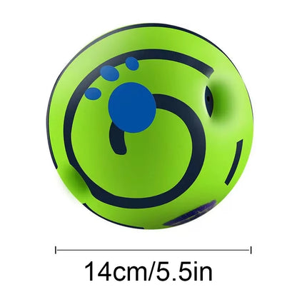 New Hot Wobble Wag Giggle Glow Ball Interactive Dog Attention Toy Fun Giggle Sounds Ball When Rolled or Shaken for Pet Dog Fun