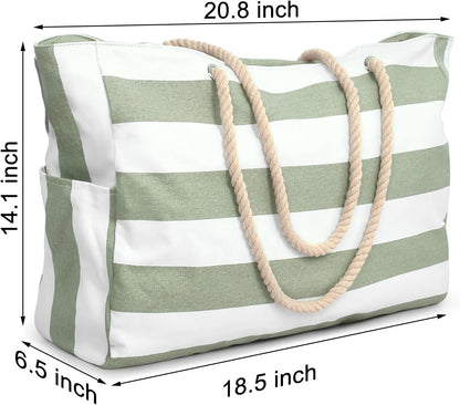 Beach Bags for Women Large Waterproof Beach Tote Bag Zipper Beach Bags Waterproof Sandproof Swim Pool Bag Large Tote
