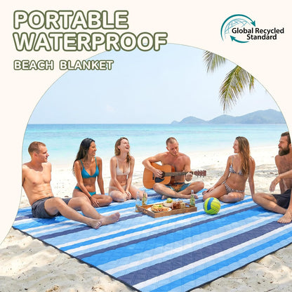 Waterproof Beach Blanket Picnic Outdoor Mat Rug Registry Wedding Search by Name Couple House Warming 2026 Housewarming Family Hostess Anniversary New Apartment Home Essential Must Have