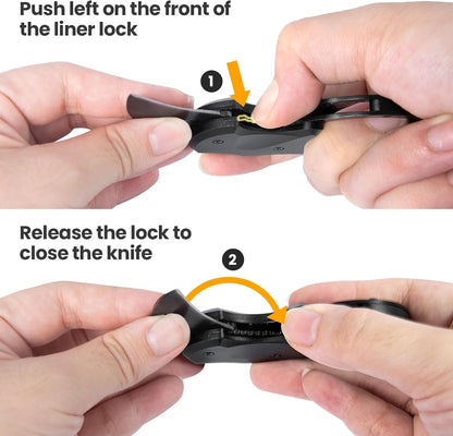 Small Pocket Knife Gift for Men | Keychain Box Cutter with 1.34Inch Blade, Mini Folding Knives EDC Gadgets, Stocking Stuffers Gift for Adults Men Him