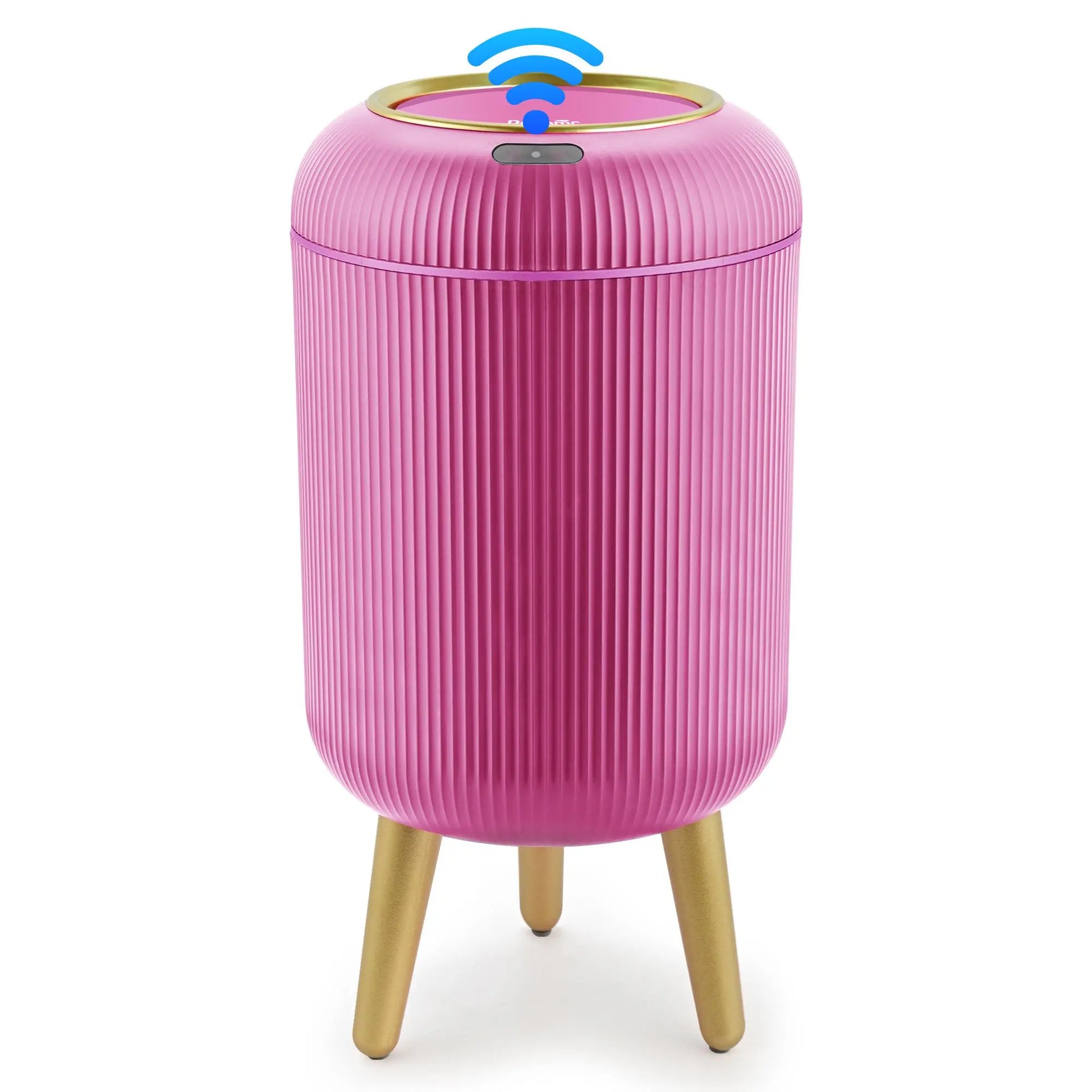 Pukomc Smart Induction Waterproof Trash Can for Bathroom, Bedroom, Office Nordic Style, Household Items Saving Space Motion Sensor Multifunctional Home Goods Environmentally Friendly Automatic Summerwins,Dorm Essentials,Home Essentials Homeessentials