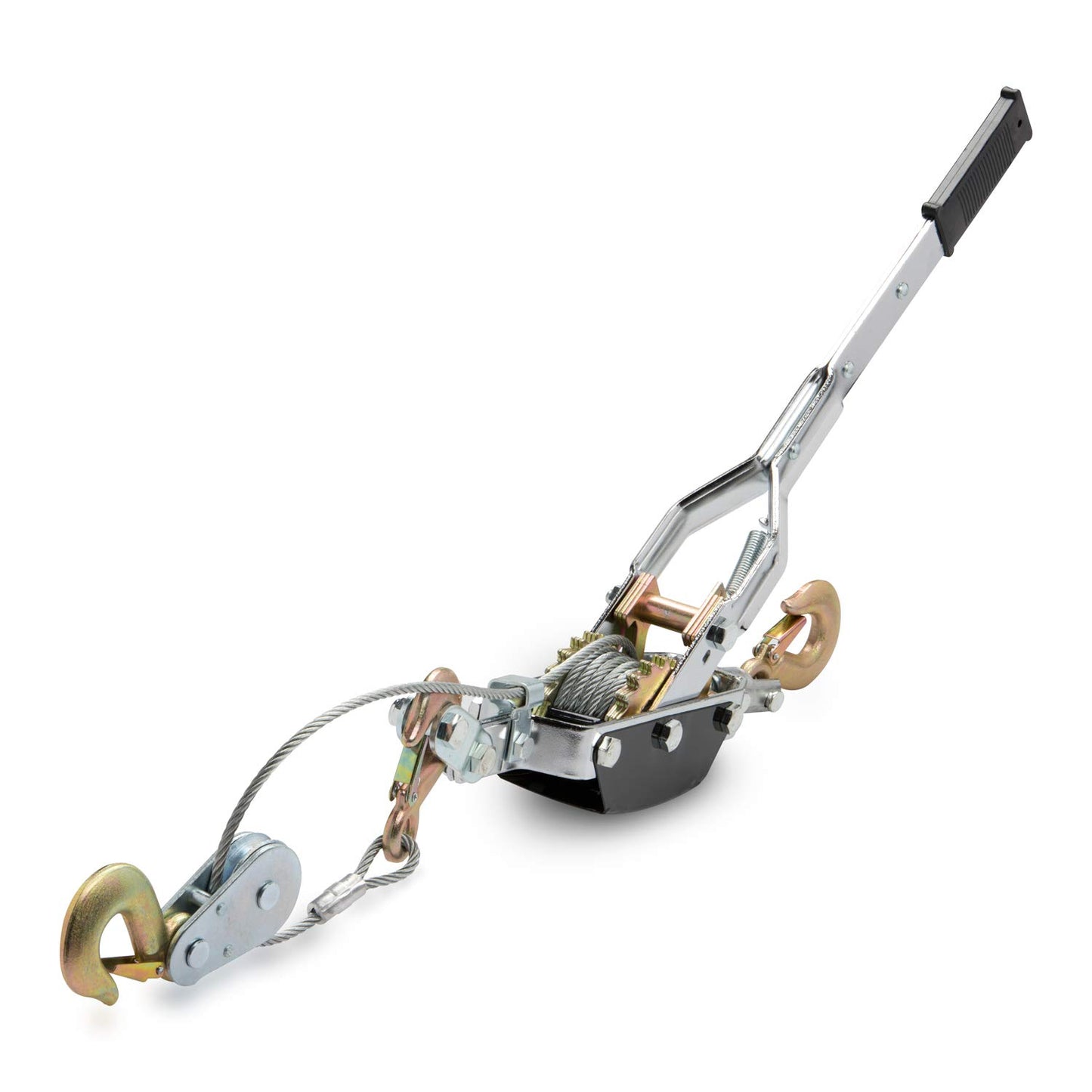 Heavy-Duty 5-Ton Come Along Winch - 10,000 lbs Pulling Power with Dual Gears and 3 Hooks for Ultimate Versatility in Recovery and Lifting